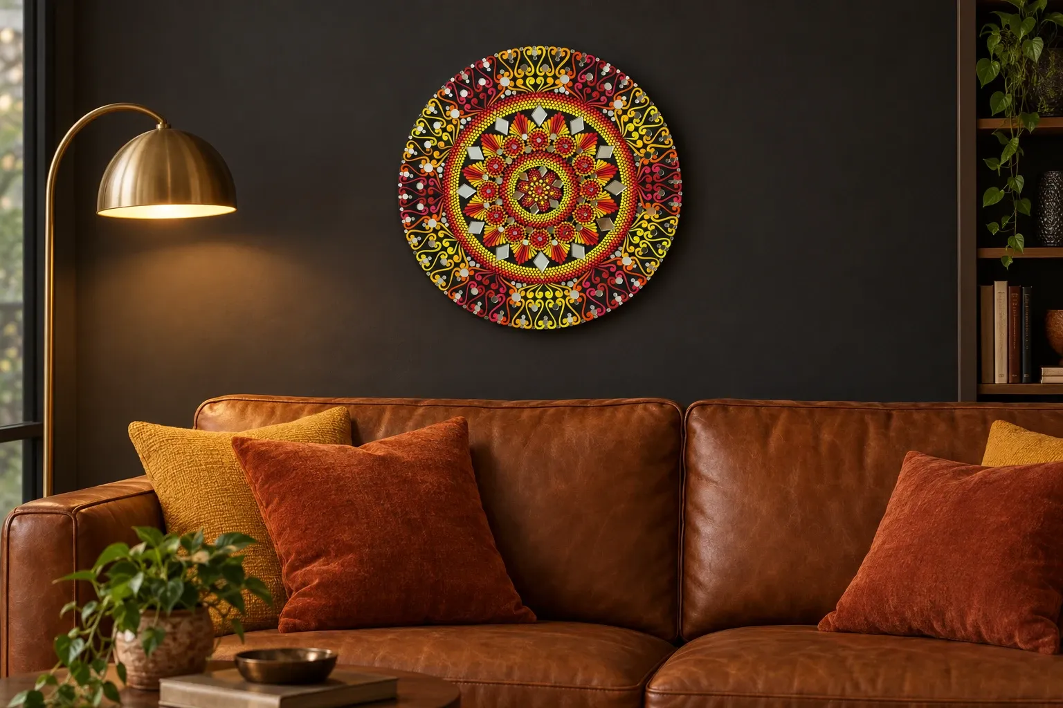 Fire Lotus in a evening lounge