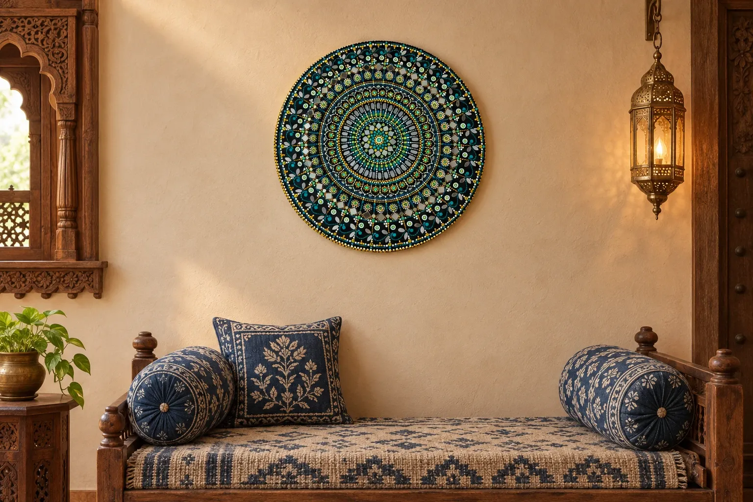 Shisha Rangoli in a lounge